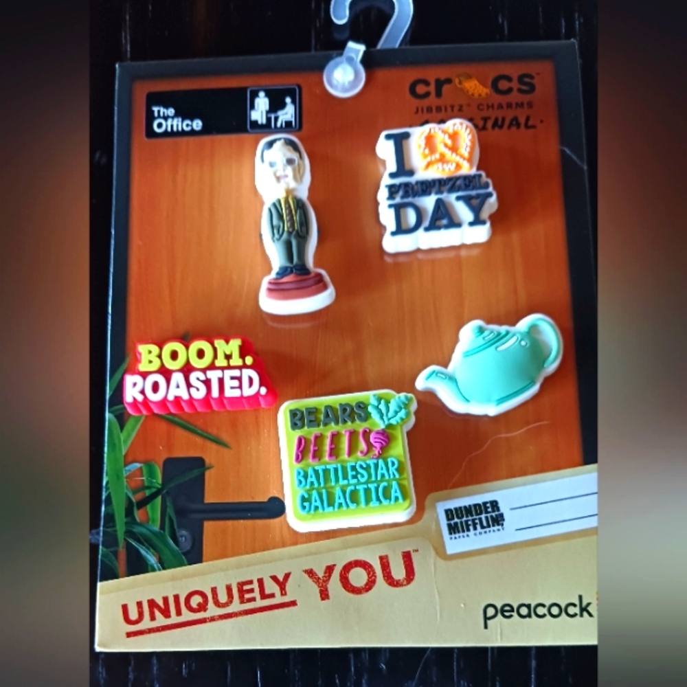 The Office Crocs Jibbitz Charms Uniquely You Limited Edition NEW Pack of 5
